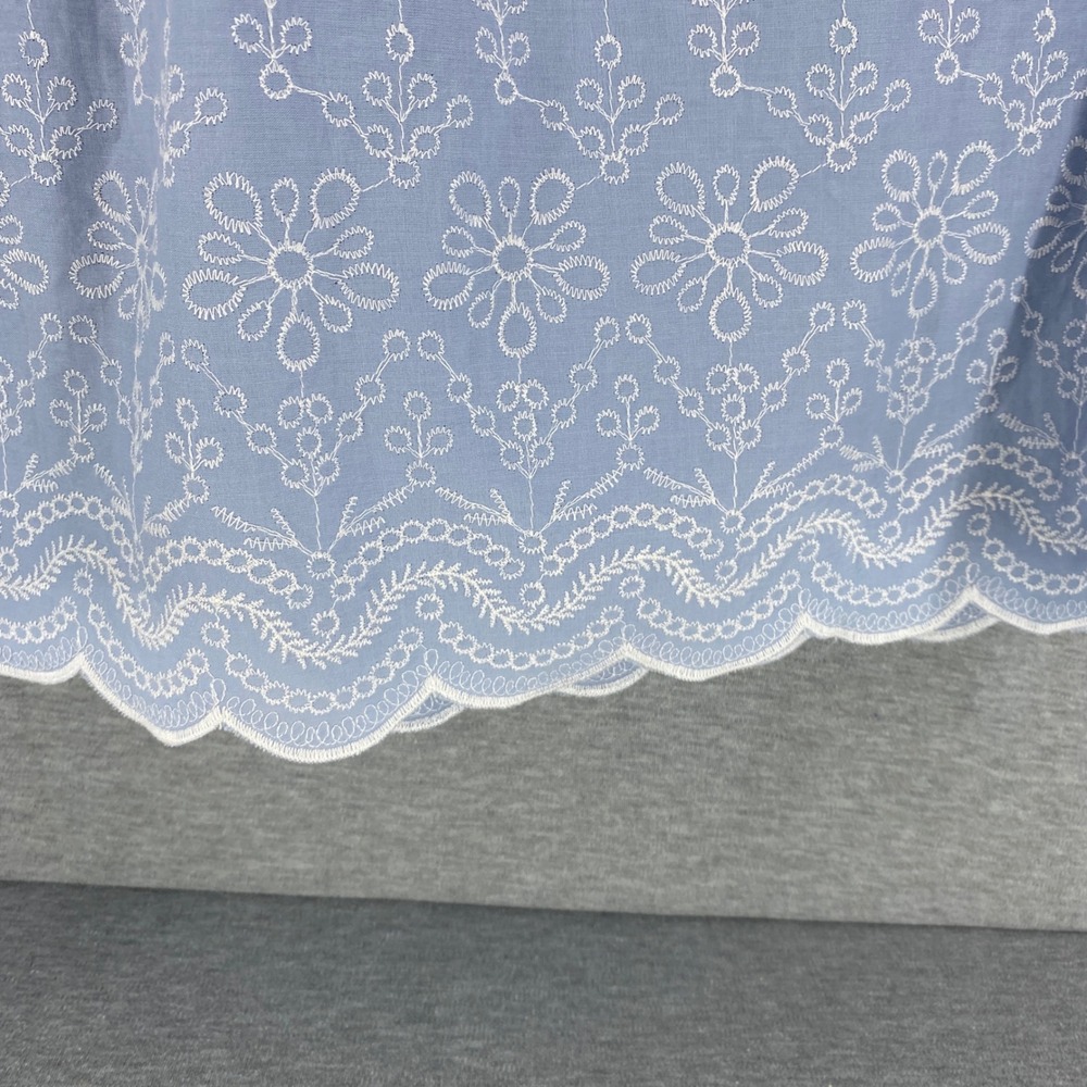 LOFT Blue and White Midi Skirt - Picture 4 of 9